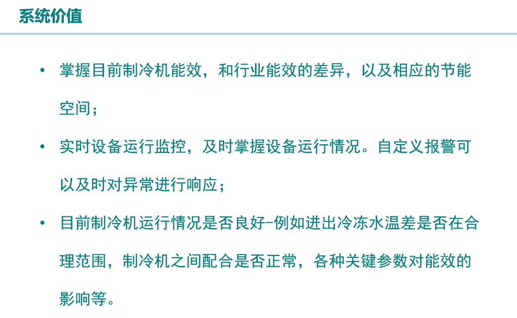 数据智能, 数据智能, 设备能效分析, 制冷机设备管理, 冰水机分析, 实时能效监控, 制冷机数据挖掘