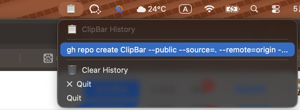 CLipBar让你复制的内容被记录
