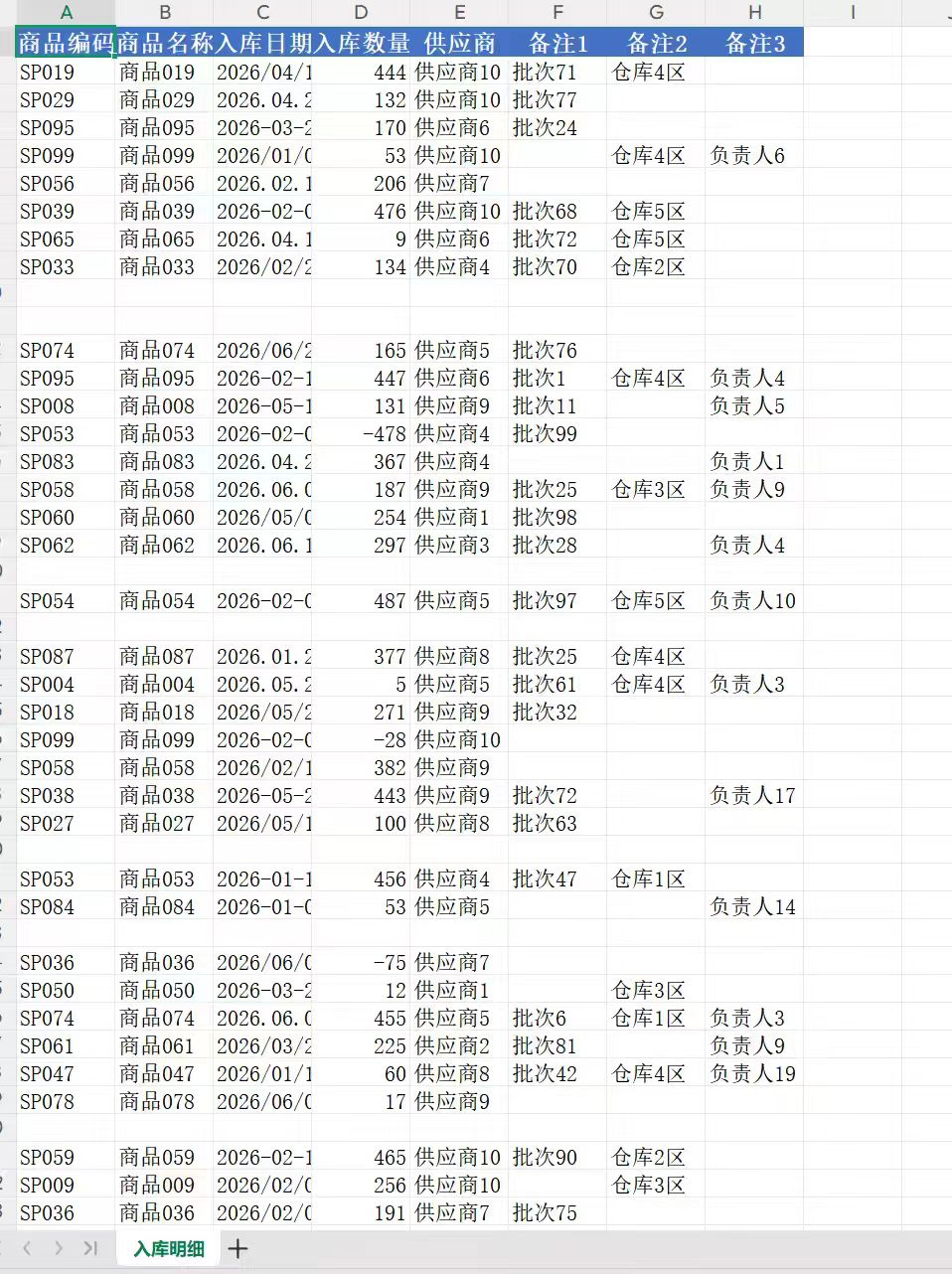 仓库万行台账分片清洗与库存匹配工具