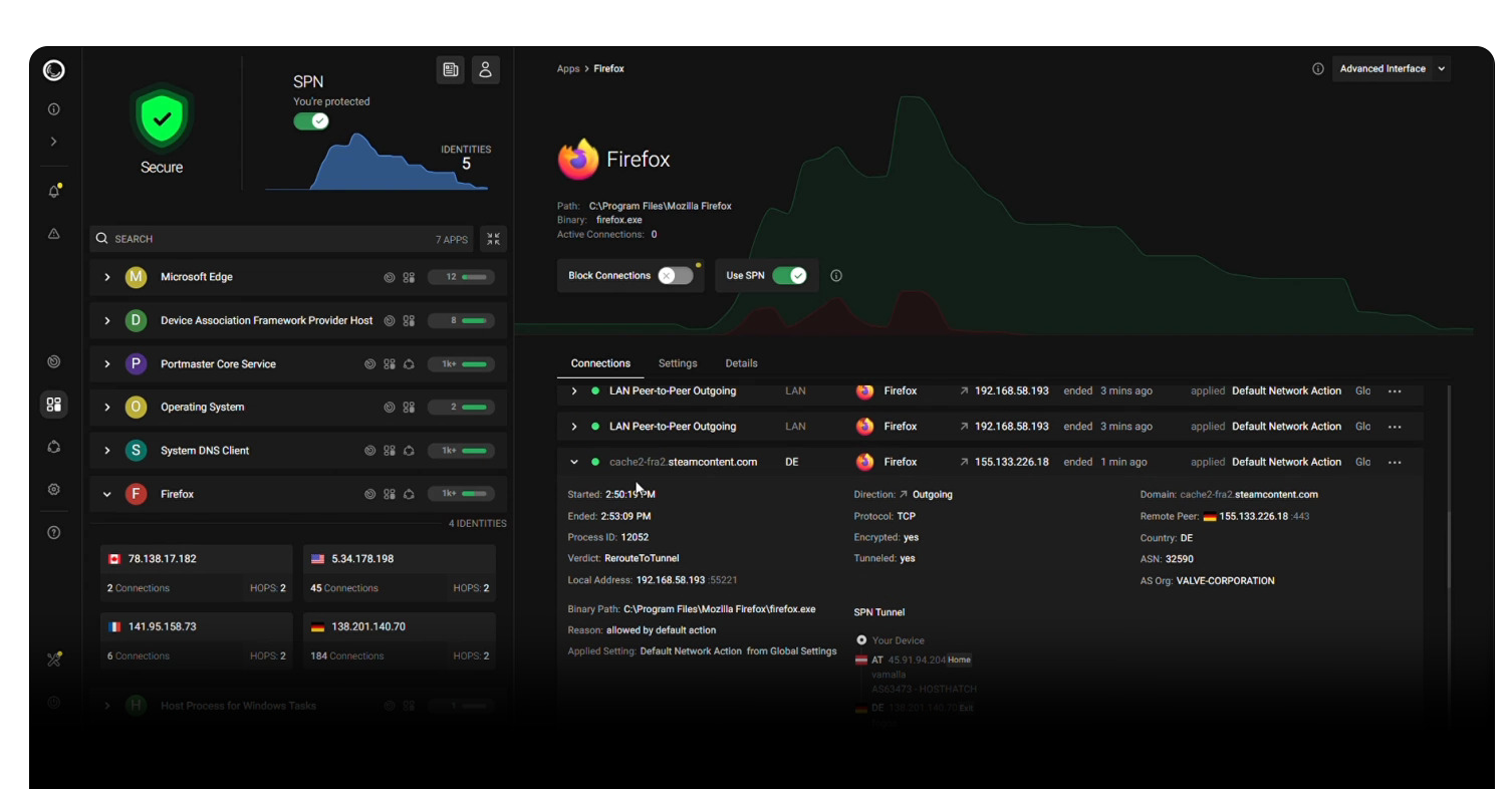 Portmaster 用户界面