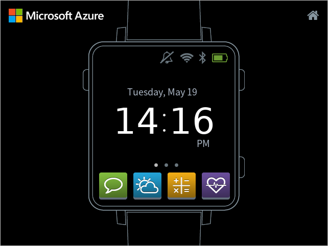 Screenshot of the GUIX Consumer smart watch