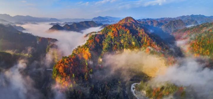 陕西黎坪国家森林公园景色