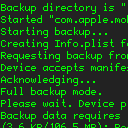 Command line backup