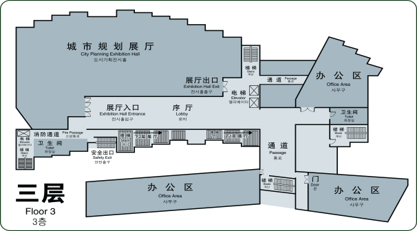 张家界市博物馆平面示意图