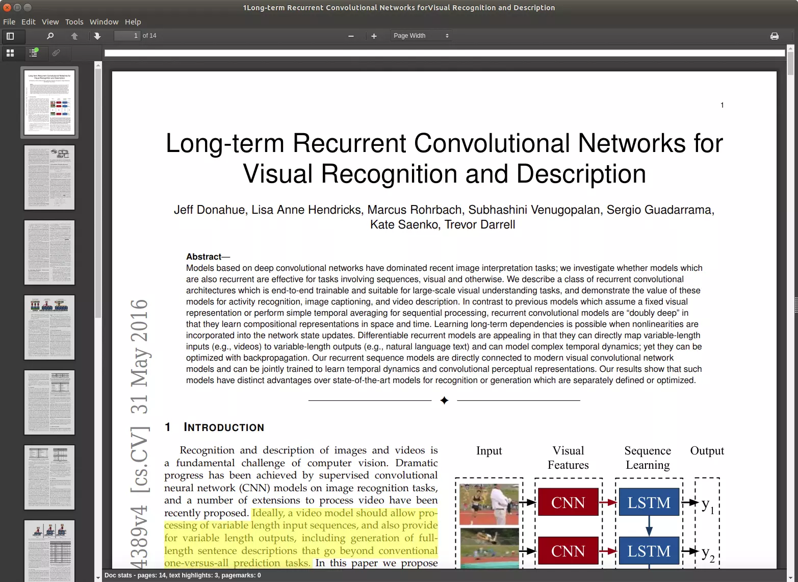 Main Polar PDF document showing an deep learning book