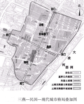 清代至民国时期朝阳城布局