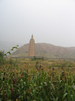 拜寺口双塔风景